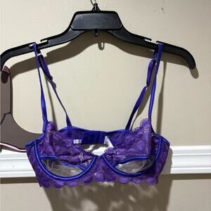 Savage X Fenty Purple Lace‎ Bra